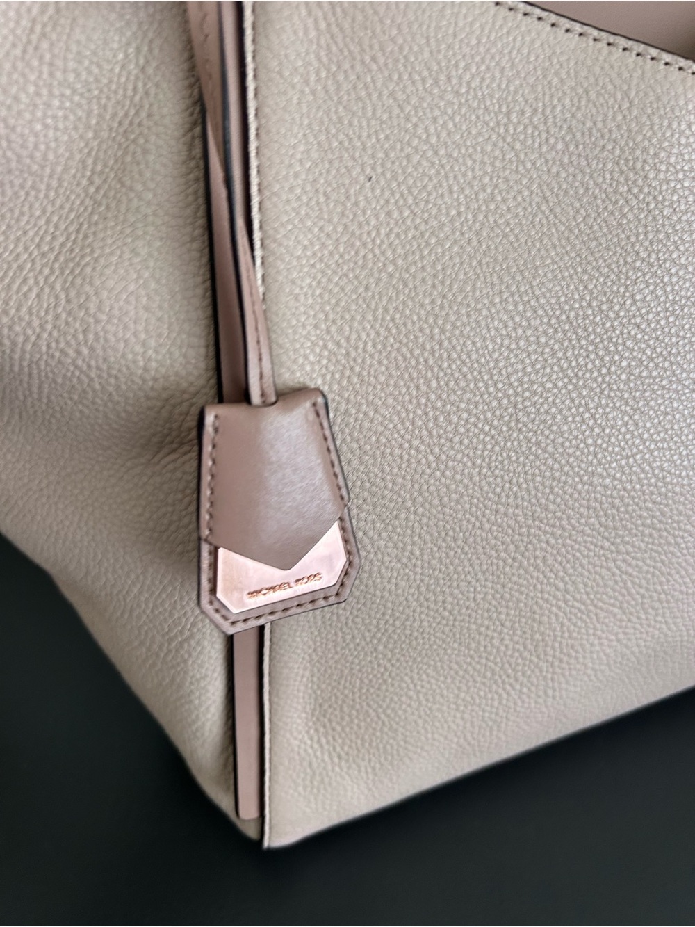 Michael Kors Pink Leather Tote Shoulder bag structured everyday bag - Picture 11 of 13